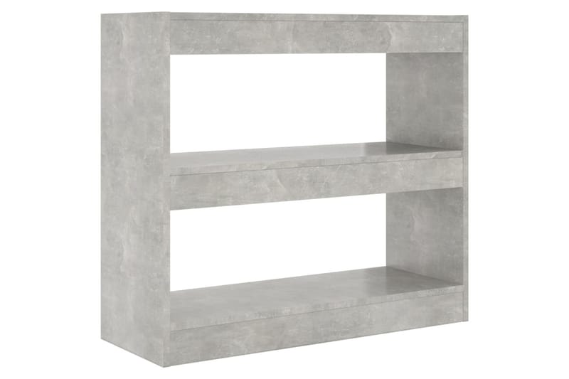 beBasic Bokhylla/Rumsavdelare betonggrå 80x30x72 cm - Grey - Bokhylla