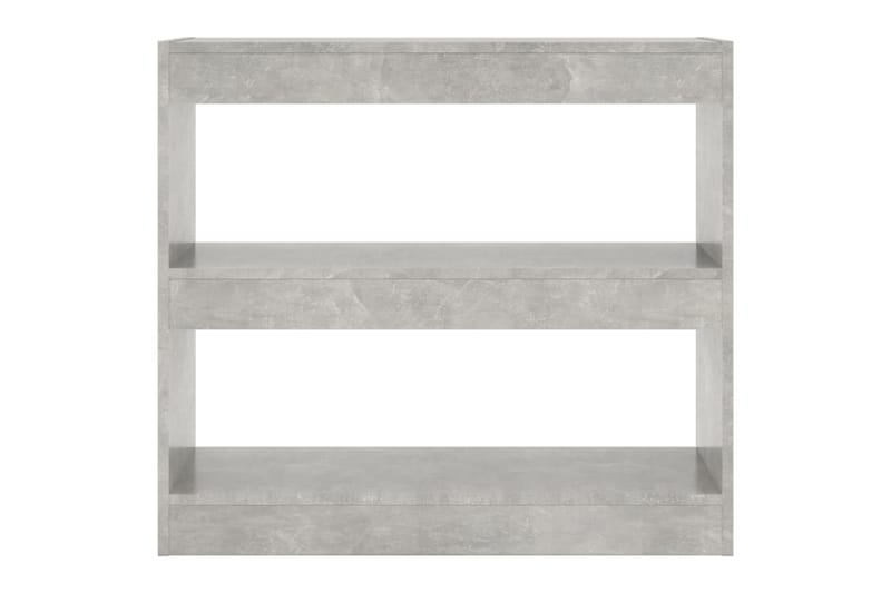 beBasic Bokhylla/Rumsavdelare betonggrå 80x30x72 cm - Grey - Förvaring - Hylla - Bokhylla