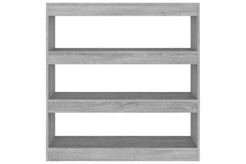 beBasic Bokhylla/rumsavdelare grå sonoma 100x30x103 cm - Grey - Förvaring - Hylla - Bokhylla