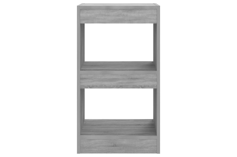 beBasic Bokhylla/rumsavdelare grå sonoma 40x30x72 cm - Grey - Förvaring - Hylla - Bokhylla