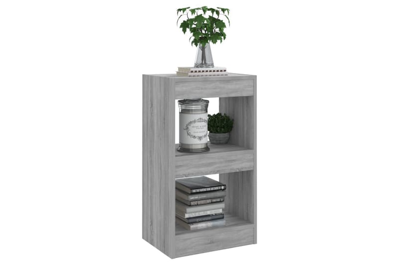 beBasic Bokhylla/rumsavdelare grå sonoma 40x30x72 cm - Grey - Förvaring - Hylla - Bokhylla