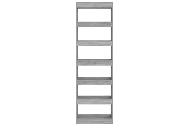 beBasic Bokhylla/Rumsavdelare grå sonoma-ek 60x30x198 cm - Grey - Förvaring - Hylla - Bokhylla