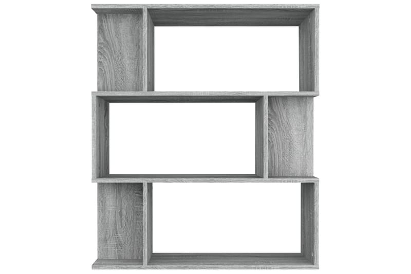 beBasic Bokhylla/Rumsavdelare grå sonoma-ek 80x24x96 cm - Grey - Förvaring - Hylla - Bokhylla