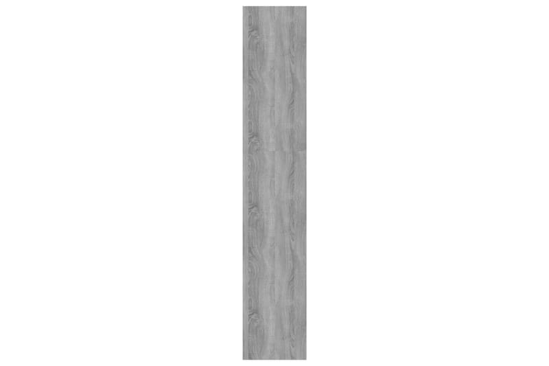 beBasic Bokhylla/Rumsavdelare grå  sonoma-ek 80x30x166 cm spånskiva - Grey - Förvaring - Hylla - Bokhylla