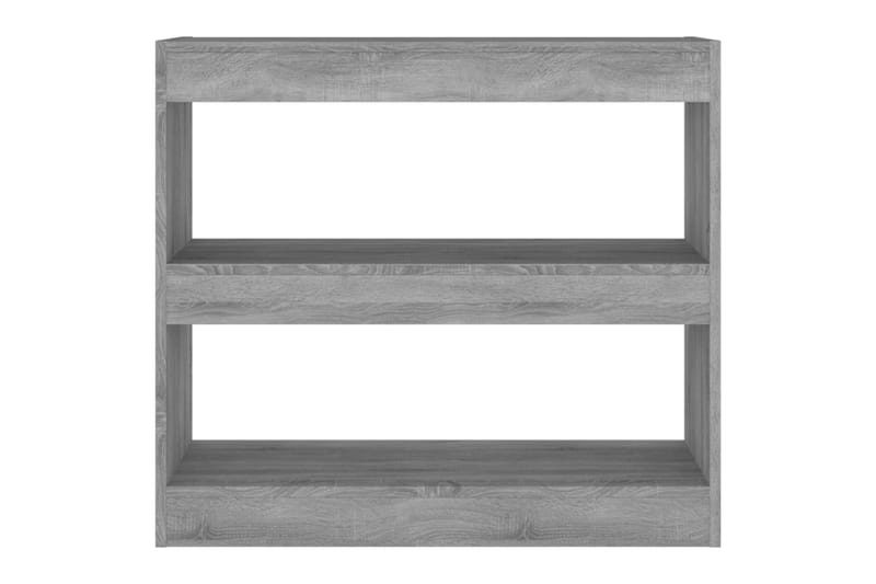 beBasic Bokhylla/Rumsavdelare grå sonoma-ek 80x30x72 cm - Grey - Förvaring - Hylla - Bokhylla
