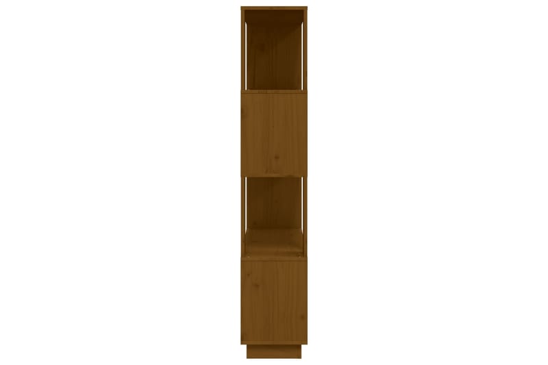 beBasic Bokhylla/rumsavdelare honungsbrun 80x25x132 cm massivt trä - Brown - Förvaring - Hylla - Bokhylla