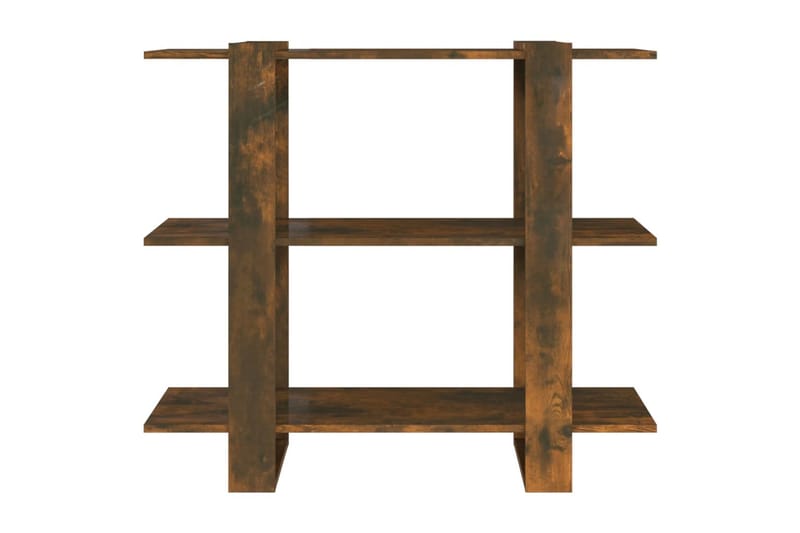 beBasic Bokhylla/Rumsavdelare rökfärgad ek 100x30x87 cm - Brown - Förvaring - Hylla - Bokhylla