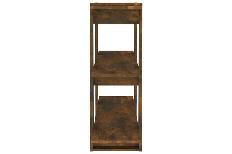 beBasic Bokhylla/Rumsavdelare rökfärgad ek 100x30x87 cm - Brown - Förvaring - Hylla - Bokhylla