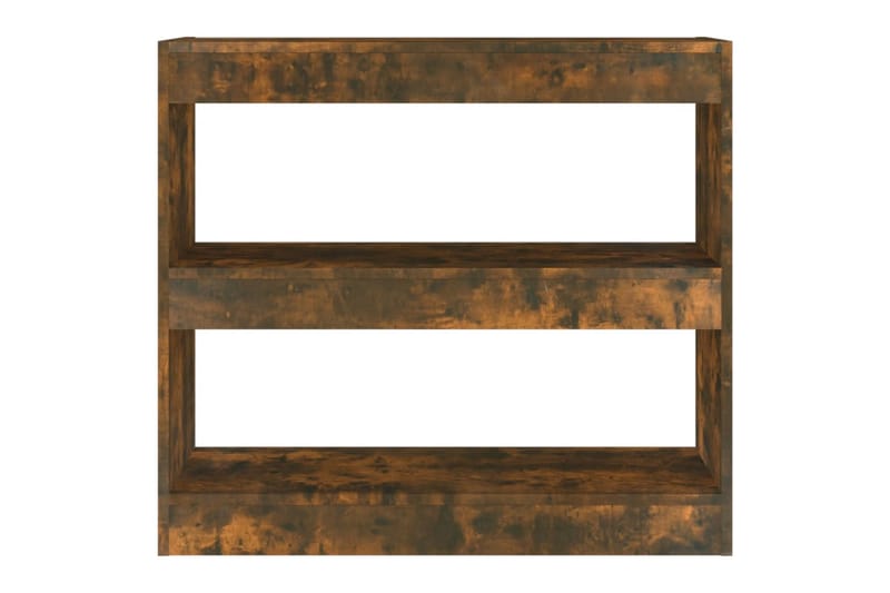 beBasic Bokhylla/rumsavdelare rökfärgad ek80x30x72 cm - Brown - Förvaring - Hylla - Bokhylla