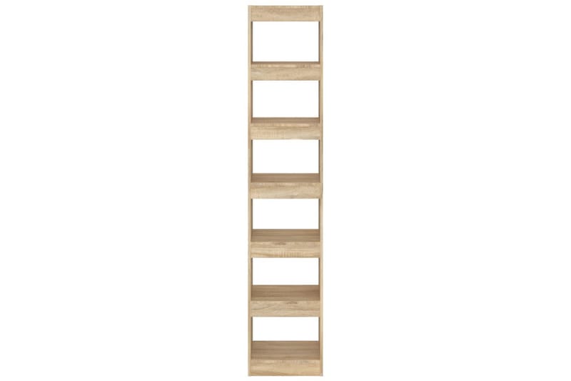 beBasic Bokhylla/rumsavdelare sonoma-ek 40x30x198 cm - Cream - Förvaring - Hylla - Bokhylla