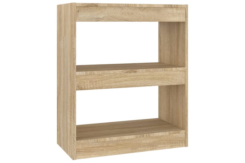 beBasic Bokhylla/rumsavdelare sonoma-ek 60x30x72 cm - Cream - Förvaring - Hylla - Bokhylla