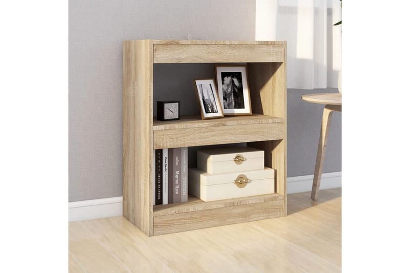 beBasic Bokhylla/rumsavdelare sonoma-ek 60x30x72 cm - Cream - Förvaring - Hylla - Bokhylla