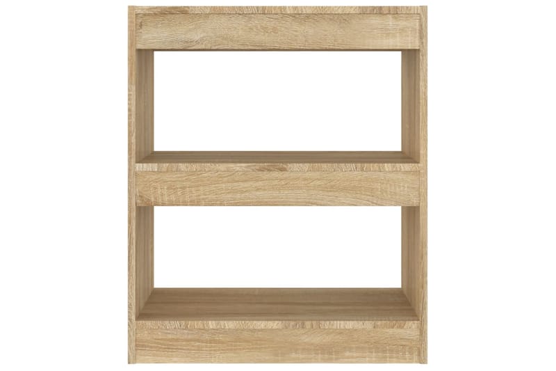 beBasic Bokhylla/rumsavdelare sonoma-ek 60x30x72 cm - Cream - Förvaring - Hylla - Bokhylla