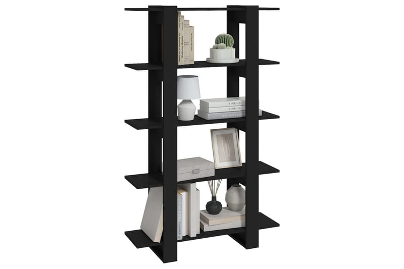 beBasic Bokhylla/rumsavdelare svart 100x30x160 cm - Black - Förvaring - Hylla - Bokhylla