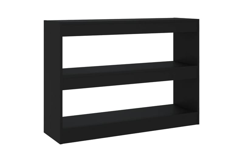 beBasic Bokhylla/Rumsavdelare svart 100x30x72 cm - Black - Förvaring - Hylla - Bokhylla