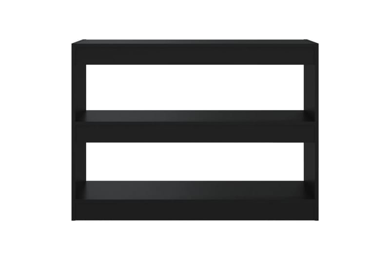 beBasic Bokhylla/Rumsavdelare svart 100x30x72 cm - Black - Förvaring - Hylla - Bokhylla