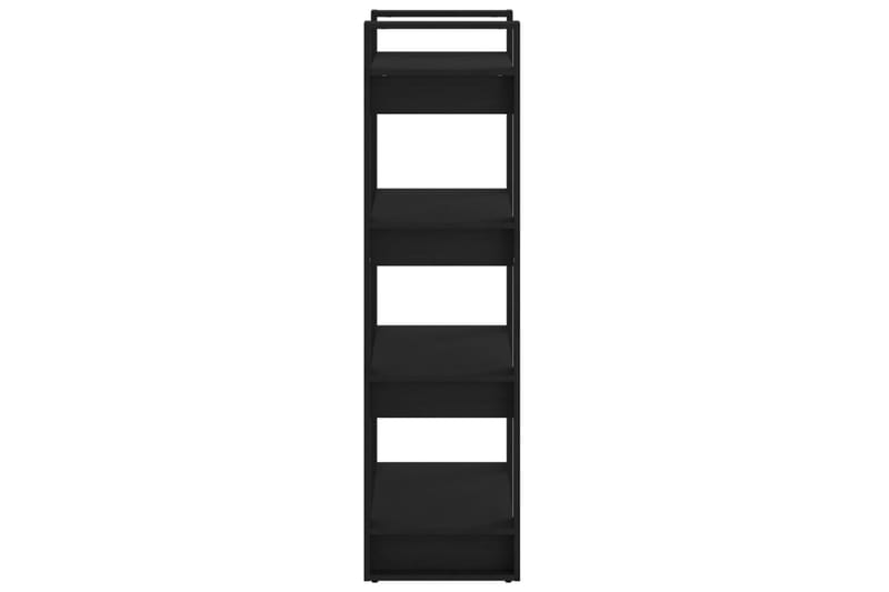beBasic Bokhylla/Rumsavdelare svart 60x35x125 cm massiv furu - Black - Förvaring - Hylla - Bokhylla