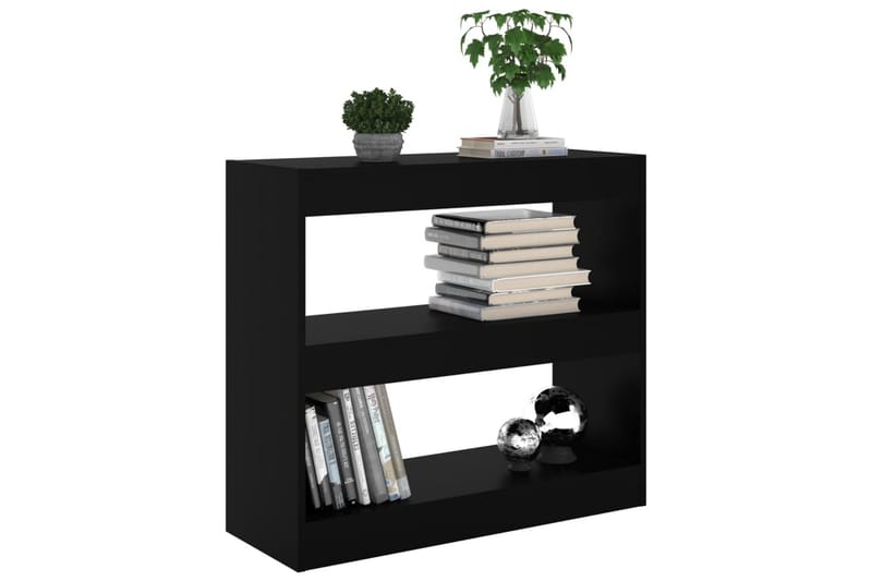 beBasic Bokhylla/Rumsavdelare svart 80x30x72 cm - Black - Förvaring - Hylla - Bokhylla