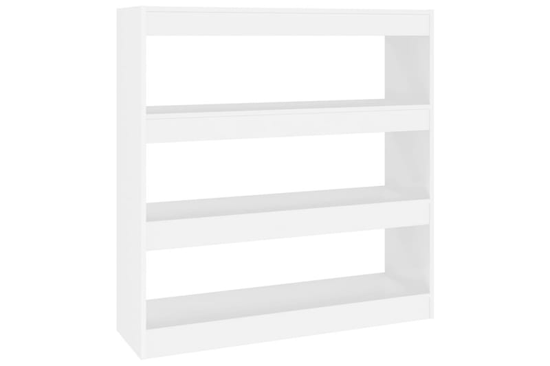 beBasic Bokhylla/rumsavdelare vit 100x30x103 cm - White - Bokhylla