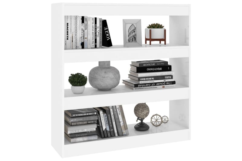 beBasic Bokhylla/rumsavdelare vit 100x30x103 cm - White - Förvaring - Hylla - Bokhylla
