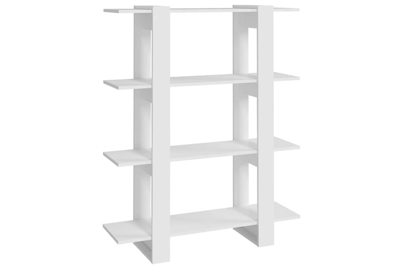 beBasic Bokhylla/rumsavdelare vit 100x30x123,5 cm - White - Förvaring - Hylla - Bokhylla