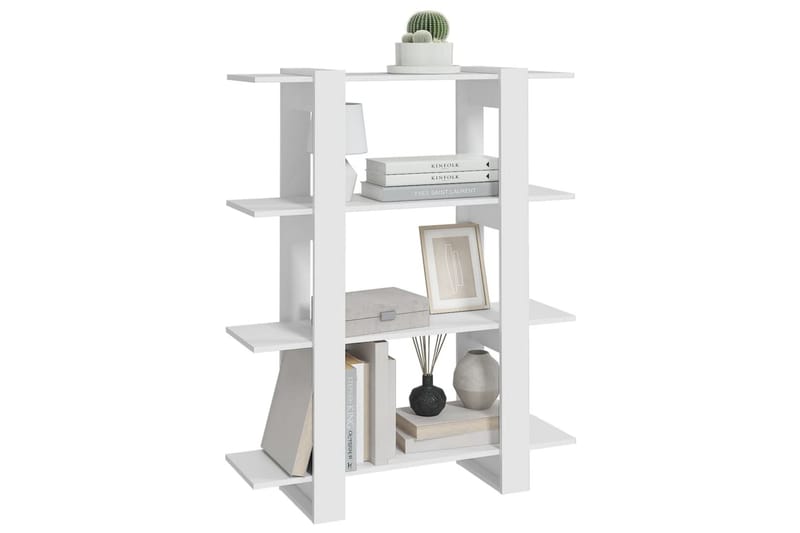 beBasic Bokhylla/rumsavdelare vit 100x30x123,5 cm - White - Förvaring - Hylla - Bokhylla
