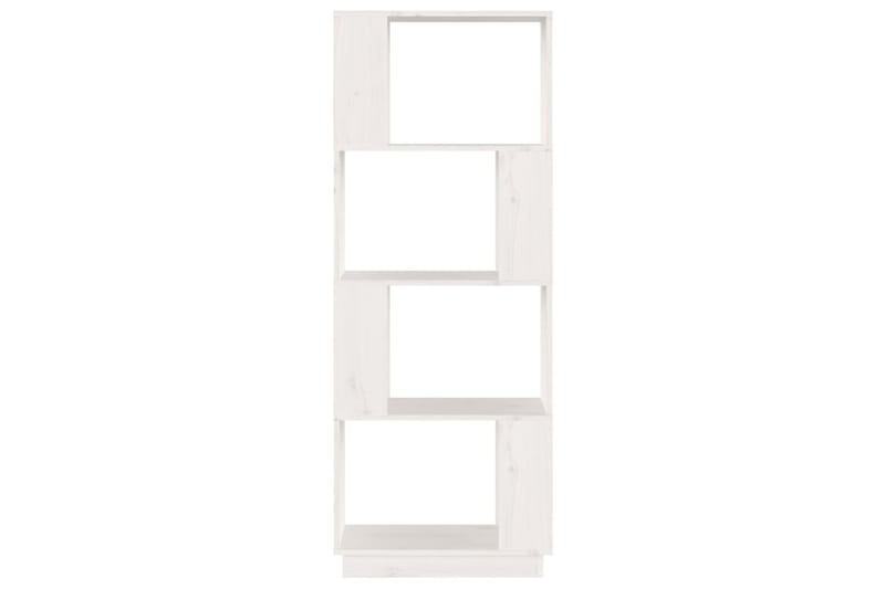 beBasic Bokhylla/rumsavdelare vit 51x25x132 cm massiv furu - White - Förvaring - Hylla - Bokhylla