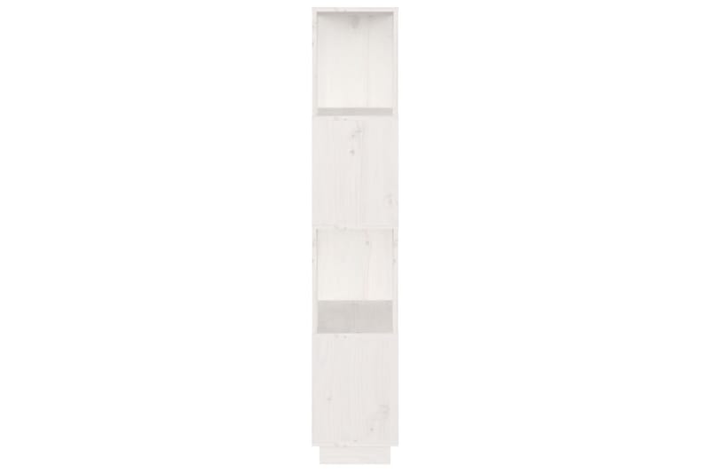 beBasic Bokhylla/rumsavdelare vit 51x25x132 cm massiv furu - White - Förvaring - Hylla - Bokhylla