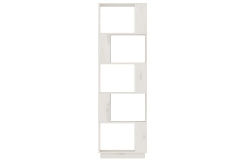 beBasic Bokhylla/rumsavdelare vit 51x25x163,5 cm massiv furu - White - Förvaring - Hylla - Bokhylla