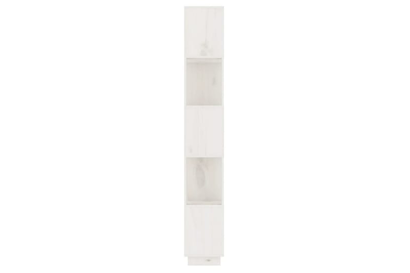 beBasic Bokhylla/rumsavdelare vit 51x25x163,5 cm massiv furu - White - Förvaring - Hylla - Bokhylla