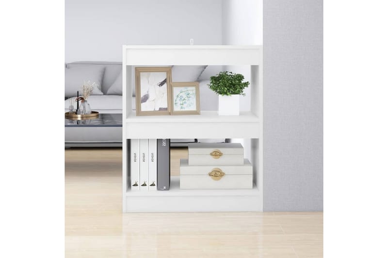 beBasic Bokhylla/Rumsavdelare vit 60x30x72 cm - White - Förvaring - Hylla - Bokhylla