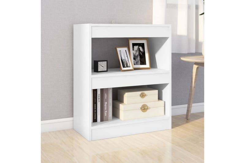 beBasic Bokhylla/Rumsavdelare vit 60x30x72 cm - White - Förvaring - Hylla - Bokhylla