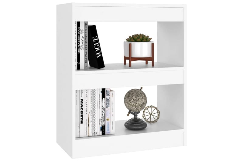 beBasic Bokhylla/Rumsavdelare vit 60x30x72 cm - White - Förvaring - Hylla - Bokhylla