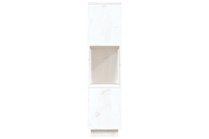 beBasic Bokhylla/rumsavdelare vit 80x25x101 cm massiv furu - White - Förvaring - Hylla - Bokhylla