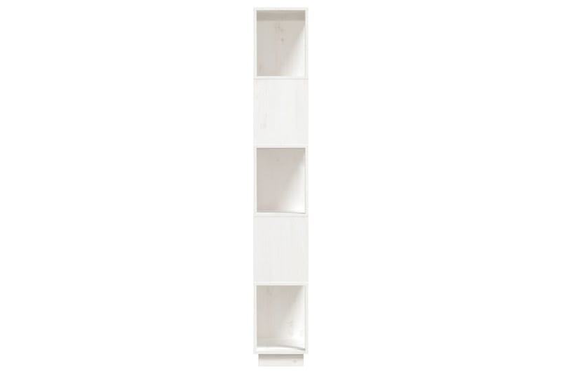 beBasic Bokhylla/rumsavdelare vit 80x25x163,5 cm massiv furu - White - Förvaring - Hylla - Bokhylla