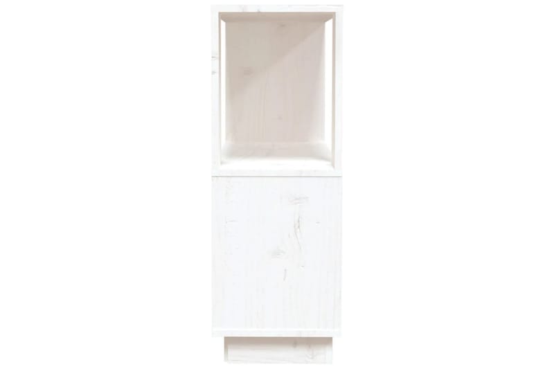 beBasic Bokhylla/rumsavdelare vit 80x25x70 cm massiv furu - White - Förvaring - Hylla - Bokhylla
