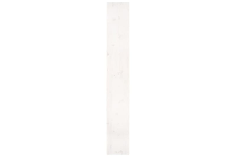 beBasic Bokhylla/rumsavdelare vit 80x30x199,5 cm massiv furu - White - Förvaring - Hylla - Bokhylla