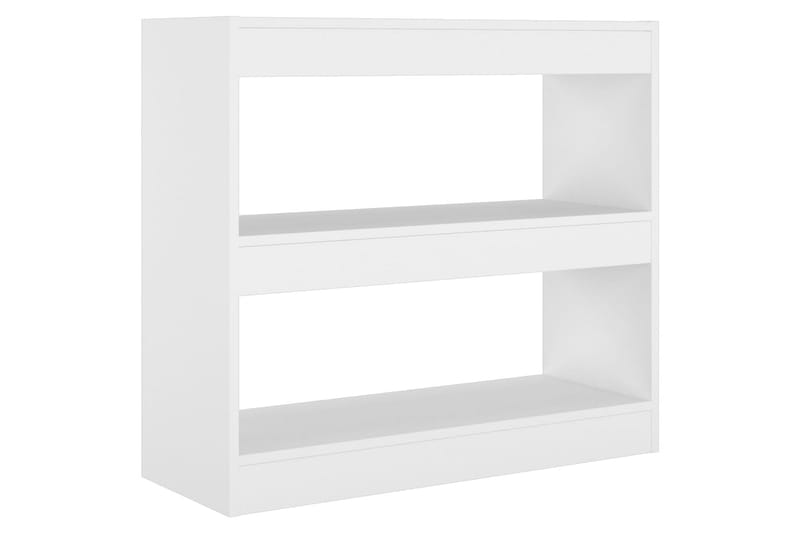 beBasic Bokhylla/rumsavdelare vit 80x30x72 cm - White - Bokhylla