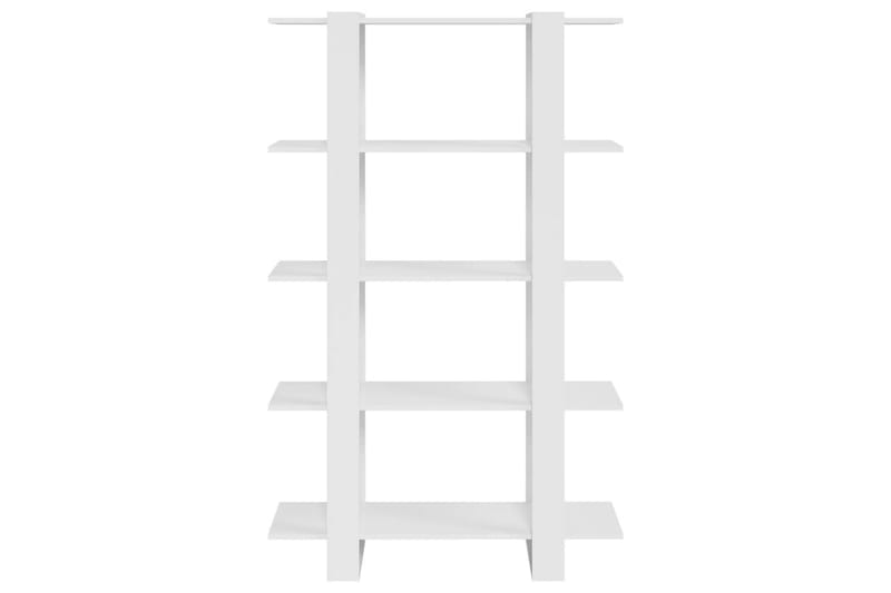 beBasic Bokhylla/rumsavdelare vit högglans 100x30x160 cm - White - Förvaring - Hylla - Bokhylla