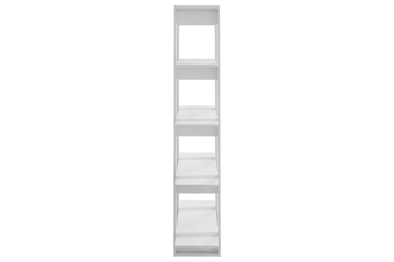 beBasic Bokhylla/rumsavdelare vit högglans 100x30x160 cm - White - Förvaring - Hylla - Bokhylla