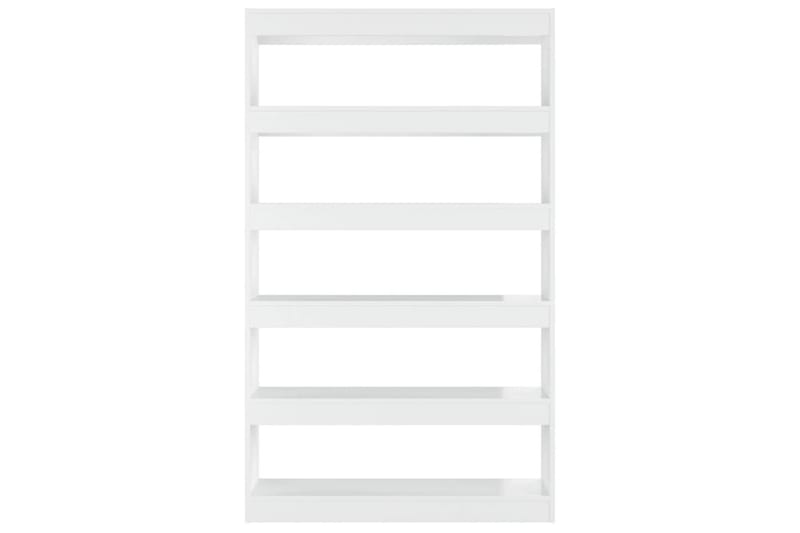 beBasic Bokhylla/Rumsavdelare vit högglans 100x30x166 cm - White - Förvaring - Hylla - Bokhylla