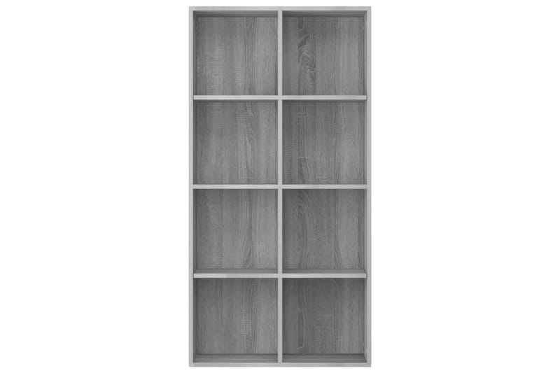 beBasic Bokhylla/skänk Grå Sonoma 66x30x130 cm konstruerat trä - Grey - Förvaring - Hylla - Bokhylla