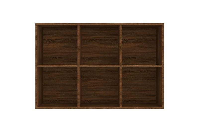 beBasic Bokhylla/skänk rökfärgad ek 66x30x98 cm konstruerat trä - Brown - Förvaring - Hylla - Bokhylla