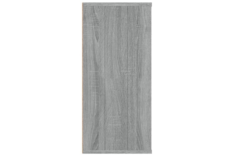 beBasic Bokhylla/skänk rökfärgad Grå Sonoma 66x30x98 cm konstruerat trä - Grey - Förvaring - Hylla - Bokhylla