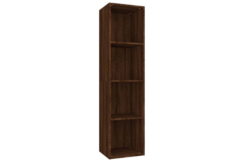 beBasic Bokhylla/tv-bänk Brun ek 36x30x143 cm konstruerat trä - Brown - Förvaring - Hylla - Bokhylla