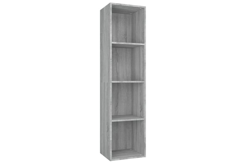 beBasic Bokhylla/tv-bänk Grå sonoma 36x30x143 cm konstruerat trä - Grey - Förvaring - Hylla - Bokhylla