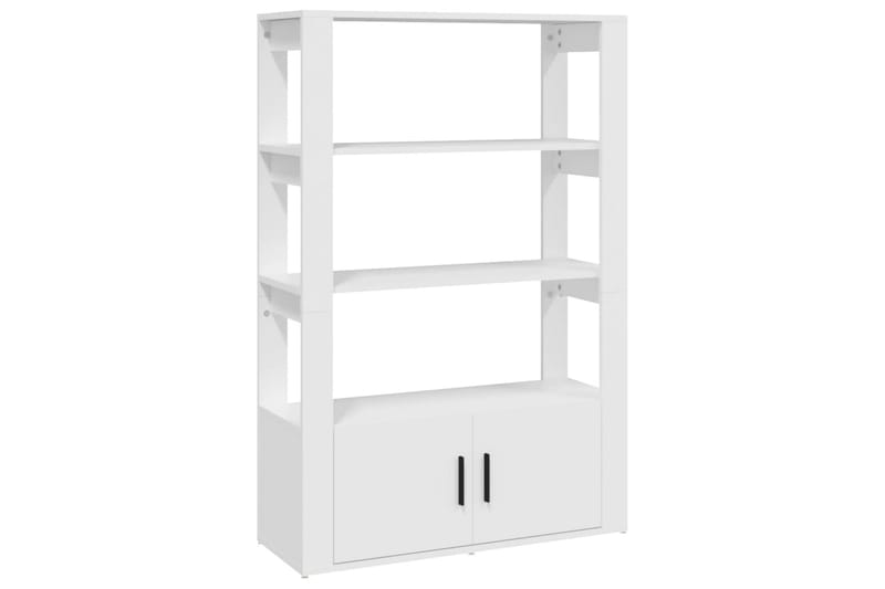 beBasic Förvaringshylla vit 80x30x119,5 cm konstruerat trä - White - Förvaring - Hylla - Bokhylla