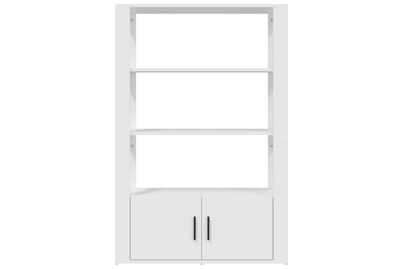 beBasic Förvaringshylla vit 80x30x119,5 cm konstruerat trä - White - Förvaring - Hylla - Bokhylla