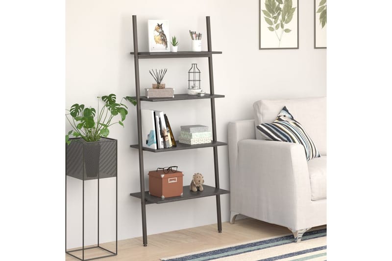 beBasic Hylla 4-nivåer svart 64x34x150,5 cm - Black - Förvaring - Hylla - Bokhylla