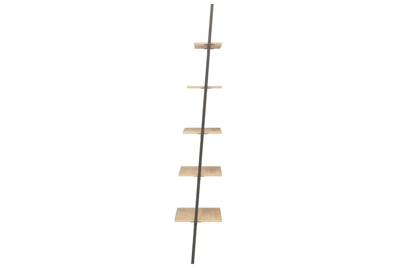 beBasic Hylla 5 hyllplan ljusbrun och svart 64x34x185,5 cm - Brown - Förvaring - Hylla - Bokhylla